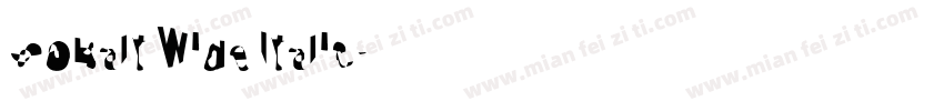 Cobalt Wide Italic字体转换